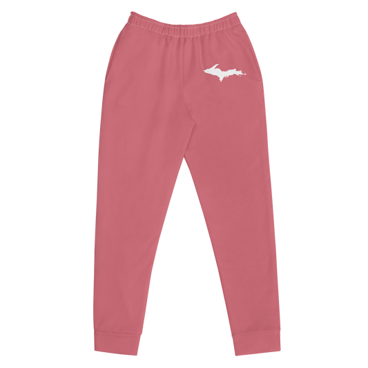 Michigan Upper Peninsula Joggers (w/ UP Outline) | Women's - Watermelon Pink