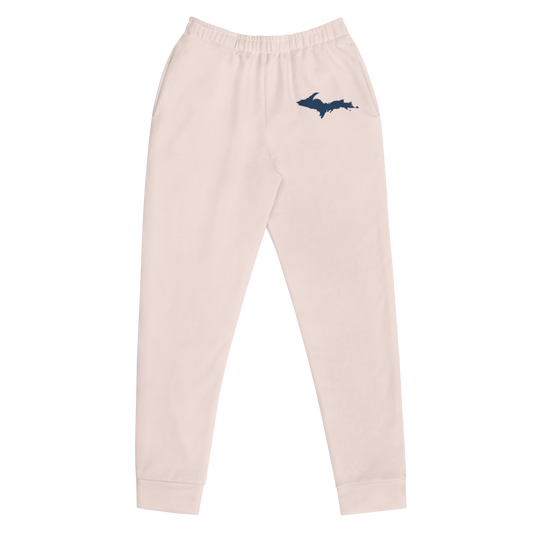 Michigan Upper Peninsula Joggers (w/ UP Outline) | Women's - Champagne Pink