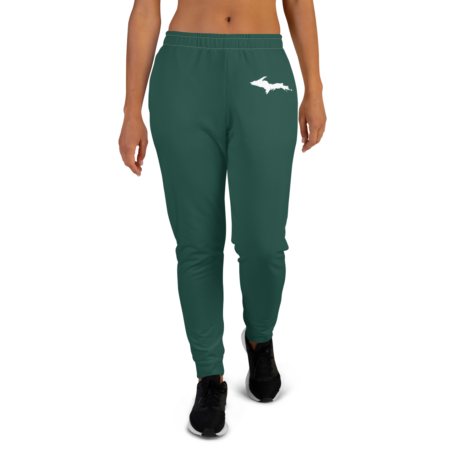 Michigan Upper Peninsula Joggers (w/ UP Outline) | Women's - Laconic Green