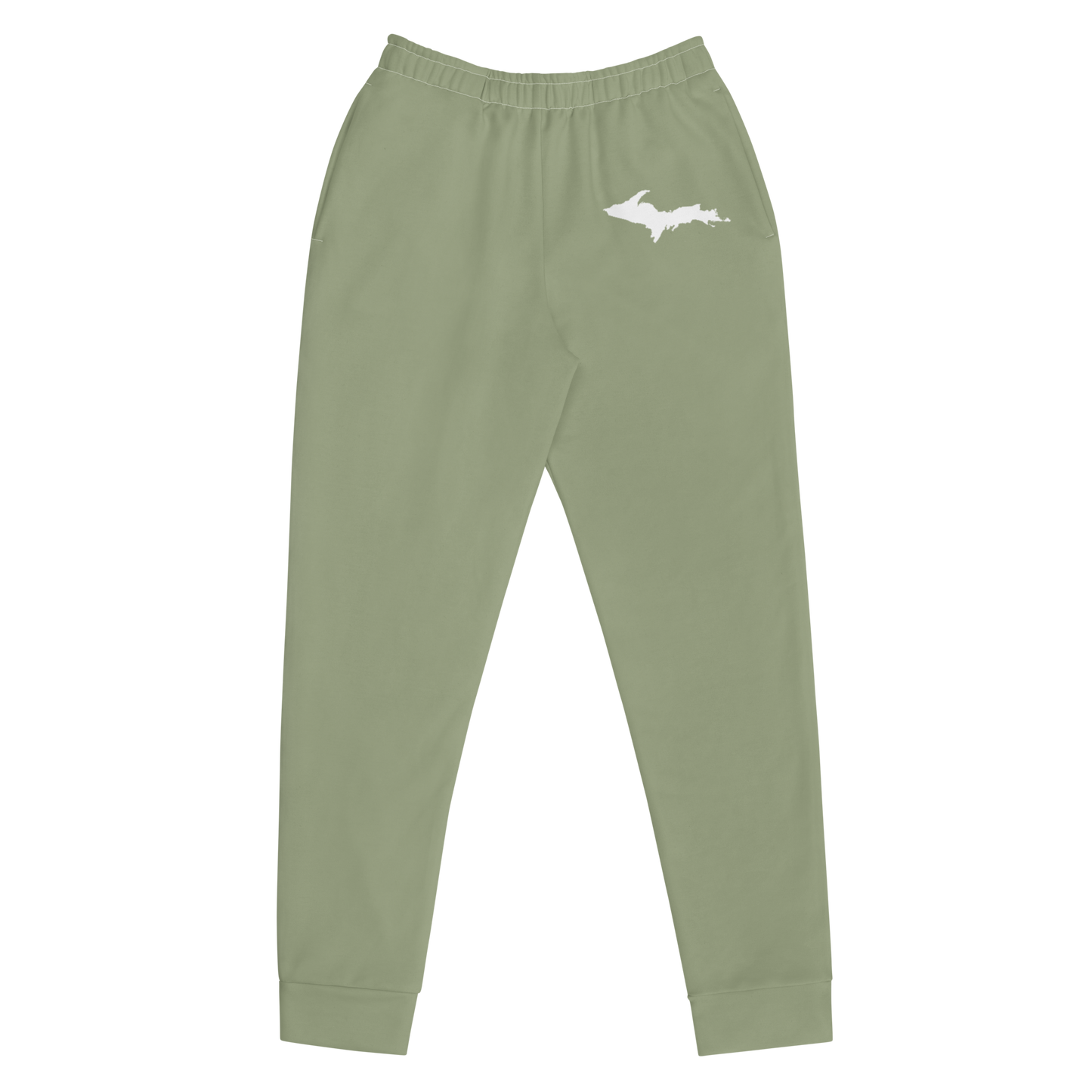 Michigan Upper Peninsula Joggers (w/ UP Outline) | Women's - Beachgrass Green