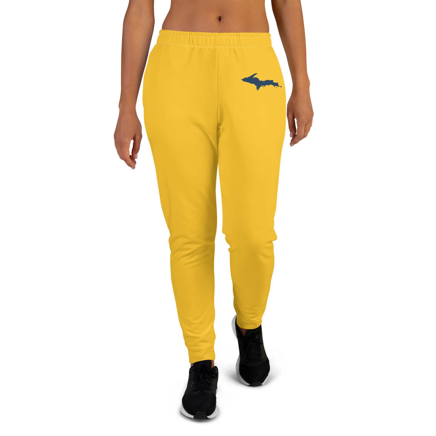 Michigan Upper Peninsula Joggers (w/ UP Outline) | Women's - Superior Gold