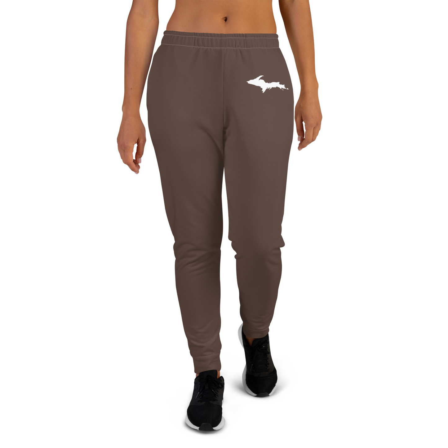 Michigan Upper Peninsula Joggers (w/ UP Outline) | Women's - Hickory Color