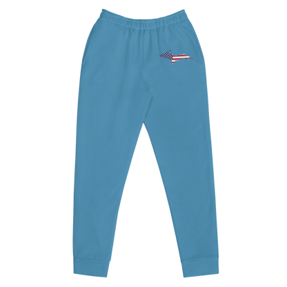 Michigan Upper Peninsula Joggers (w/ UP Outline) | Women's - Lake Michigan Blue