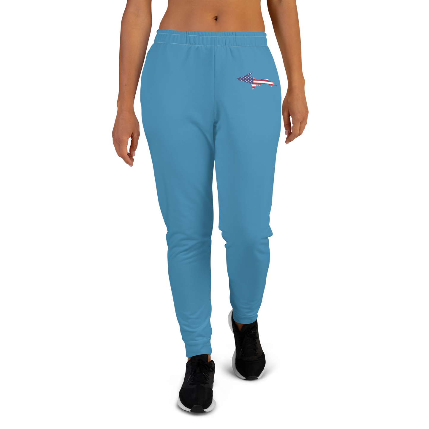 Michigan Upper Peninsula Joggers (w/ UP Outline) | Women's - Lake Michigan Blue