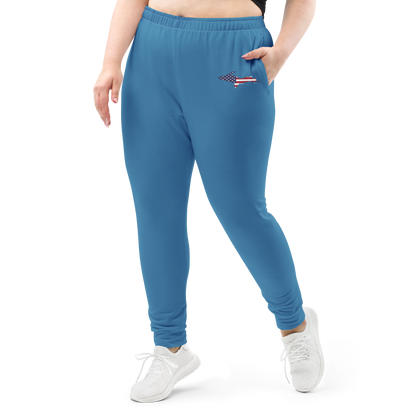 Michigan Upper Peninsula Joggers (w/ UP Outline) | Women's - Lake Michigan Blue