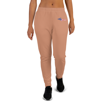 Michigan Upper Peninsula Joggers (w/ UP Outline) | Women's - Copper Color