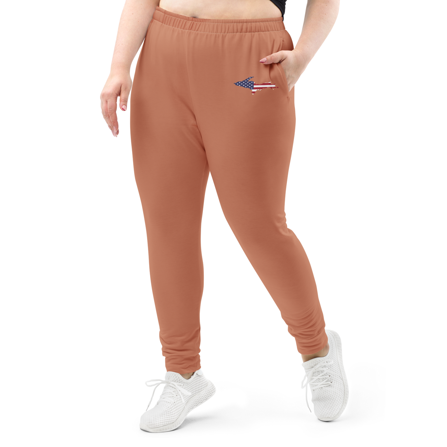 Michigan Upper Peninsula Joggers (w/ UP Outline) | Women's - Copper Color