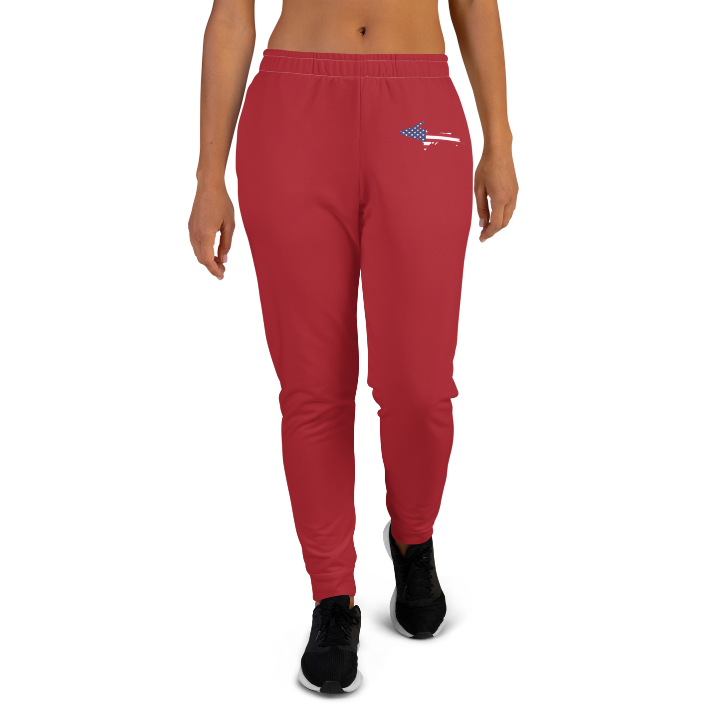 Michigan Upper Peninsula Joggers (w/ UP Outline) | Women's - Thimbleberry Red