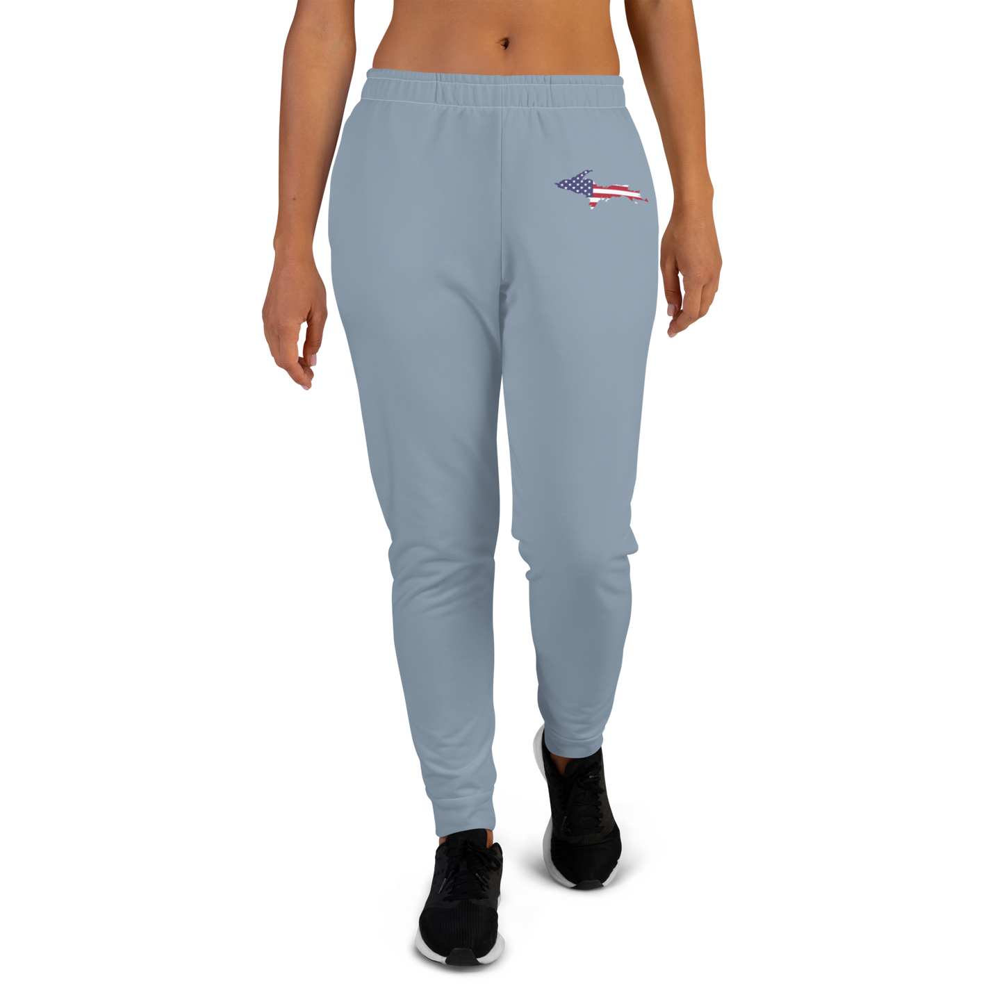 Michigan Upper Peninsula Joggers (w/ UP Outline) | Women's - B-24 Grey