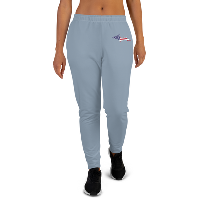 Michigan Upper Peninsula Joggers (w/ UP Outline) | Women's - B-24 Grey