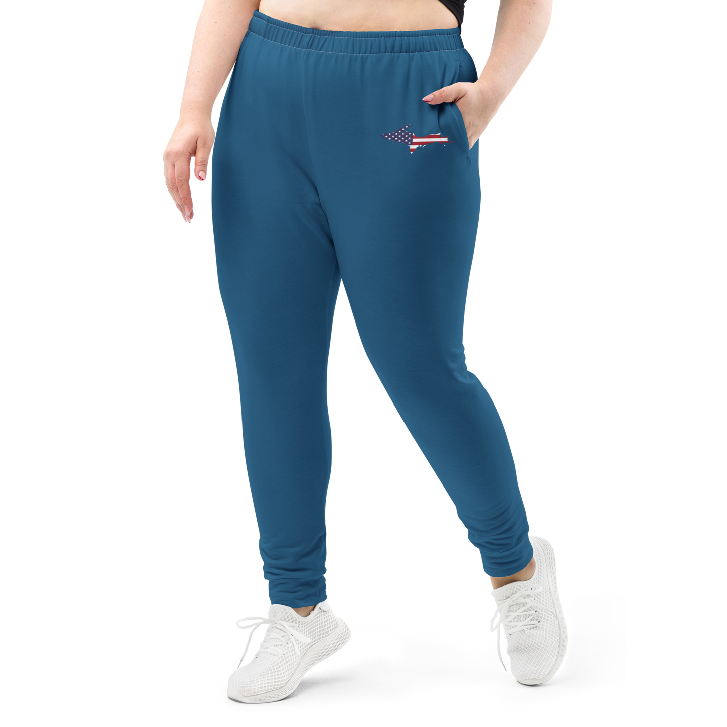 Michigan Upper Peninsula Joggers (w/ UP Outline) | Women's - Blueberry