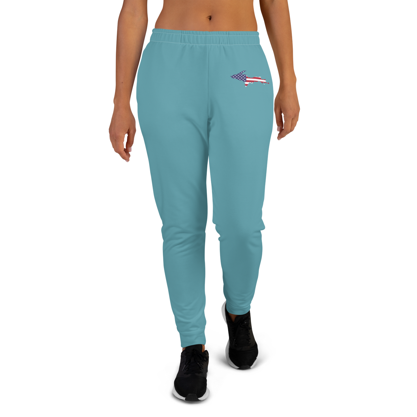 Michigan Upper Peninsula Joggers (w/ UP Outline) | Women's - Lake Huron Blue