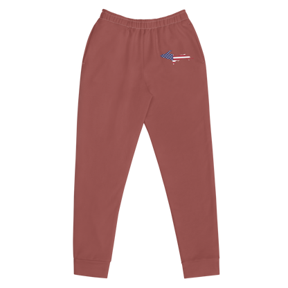 Michigan Upper Peninsula Joggers (w/ UP Outline) | Women's - Ore Dock Red