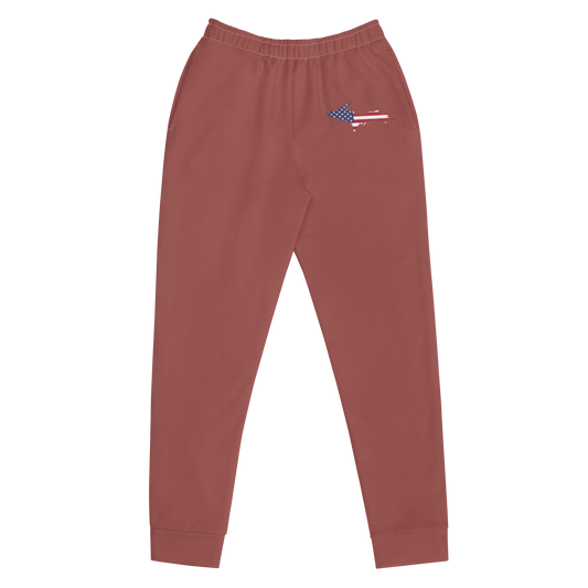 Michigan Upper Peninsula Joggers (w/ UP Outline) | Women's - Ore Dock Red