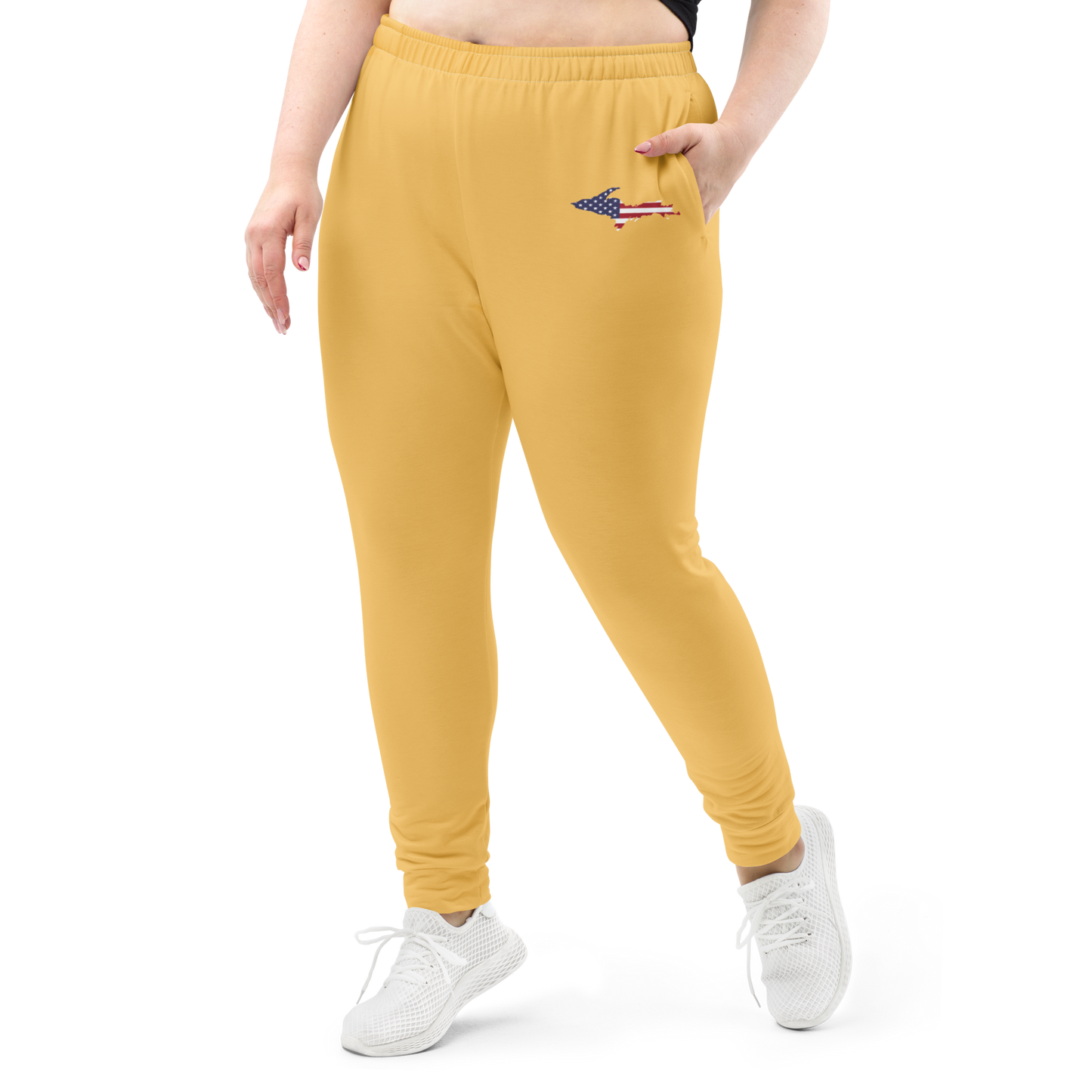 Michigan Upper Peninsula Joggers (w/ UP Outline) | Women's - Citrine