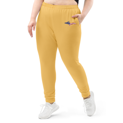 Michigan Upper Peninsula Joggers (w/ UP Outline) | Women's - Citrine