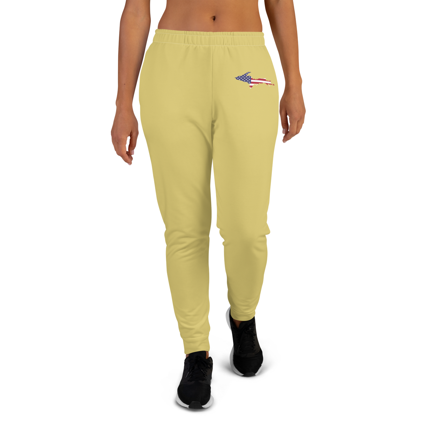 Michigan Upper Peninsula Joggers (w/ UP Outline) | Women's - Plum Yellow