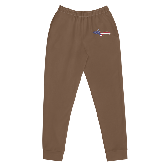 Michigan Upper Peninsula Joggers (w/ UP Outline) | Women's - Coffee Color