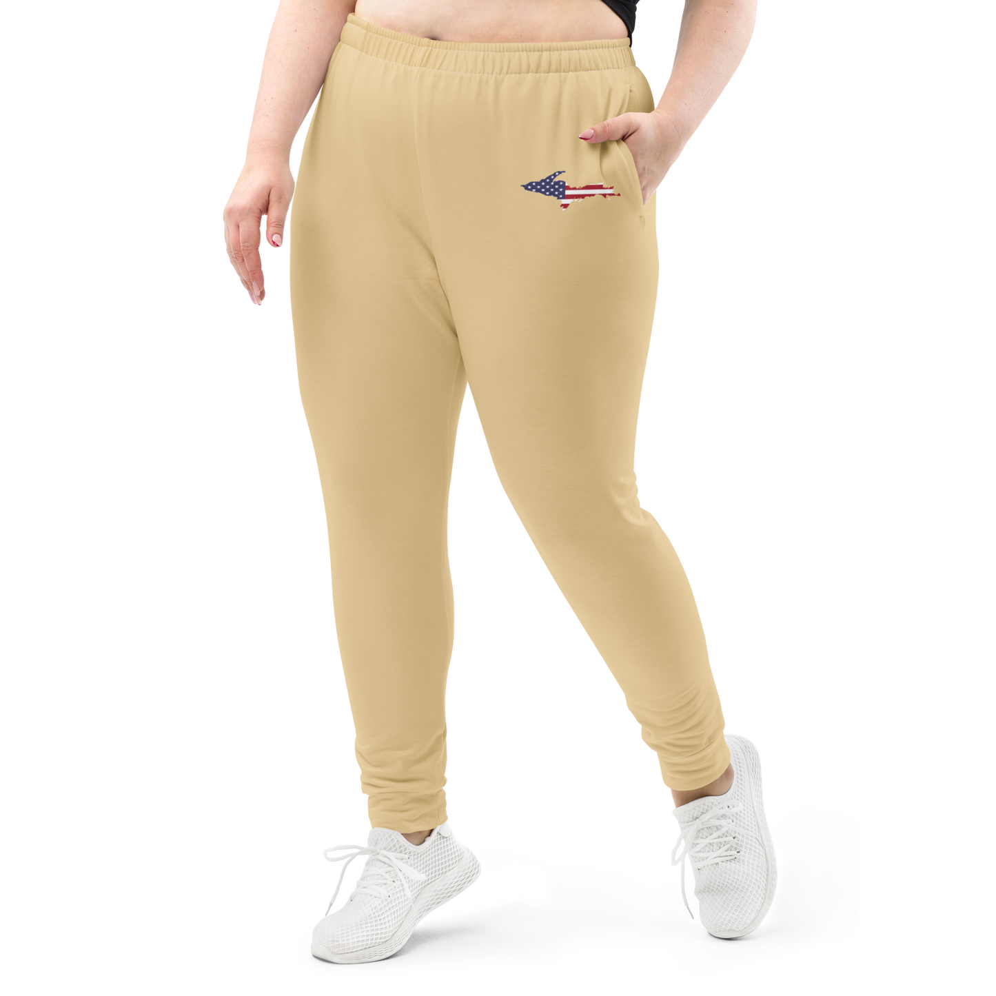 Michigan Upper Peninsula Joggers (w/ UP Outline) | Women's - Maple Color