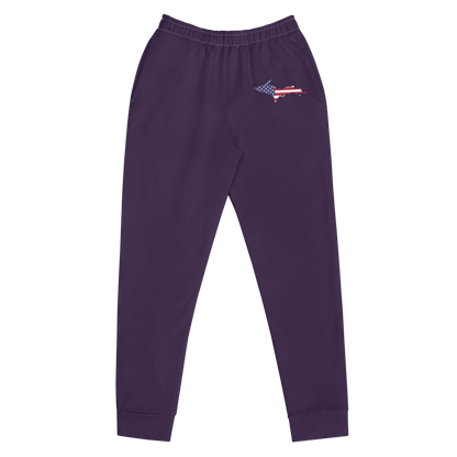 Michigan Upper Peninsula Joggers (w/ UP Outline) | Women's - Blackcurrant