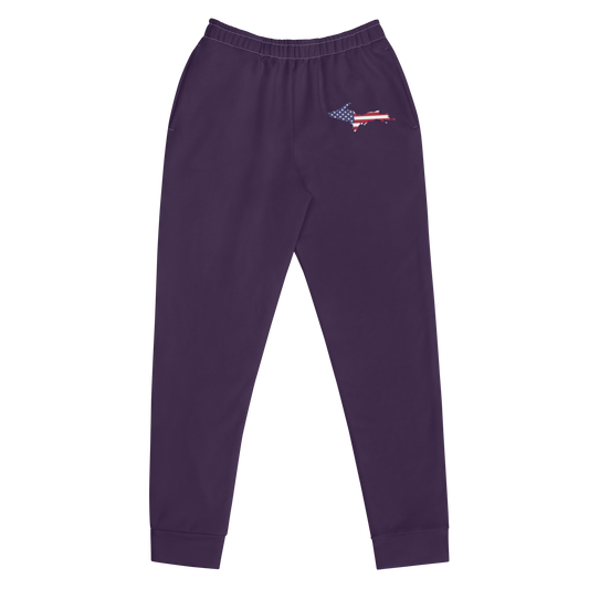 Michigan Upper Peninsula Joggers (w/ UP Outline) | Women's - Blackcurrant