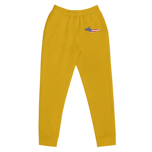 Michigan Upper Peninsula Joggers (w/ UP Outline) | Women's - Gold Bullion