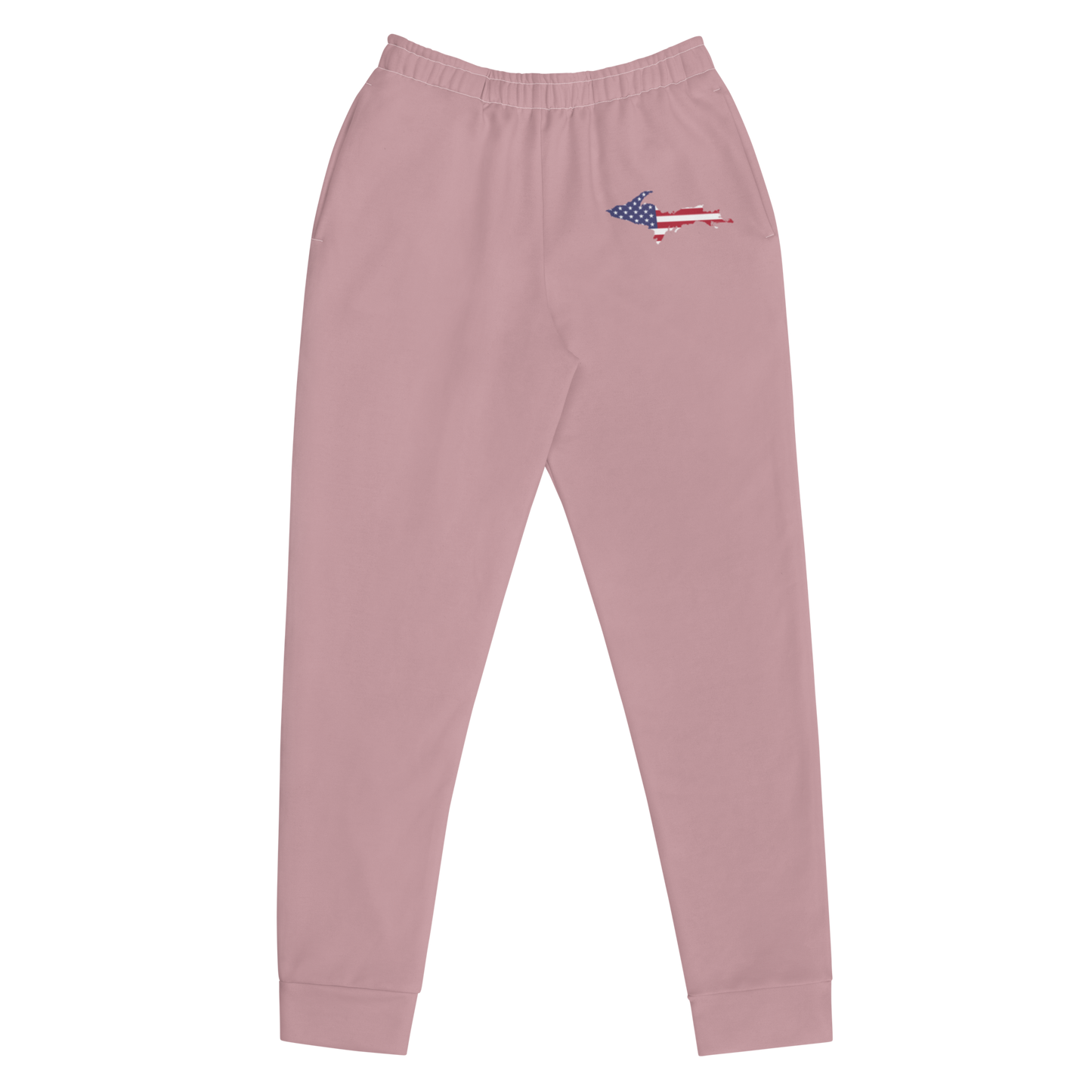 Michigan Upper Peninsula Joggers (w/ UP Outline) | Women's - Cherry Blossom Pink