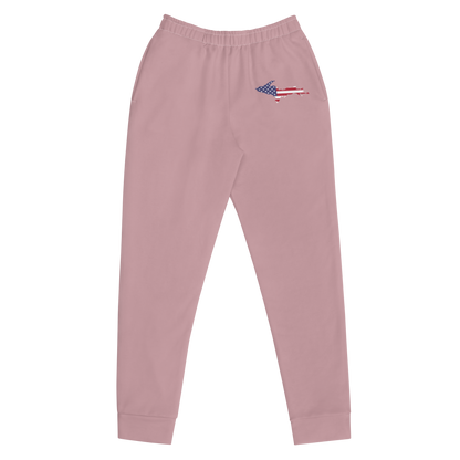 Michigan Upper Peninsula Joggers (w/ UP Outline) | Women's - Cherry Blossom Pink