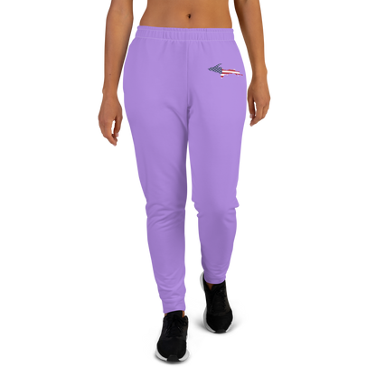 Michigan Upper Peninsula Joggers (w/ UP Outline) | Women's - Lavender