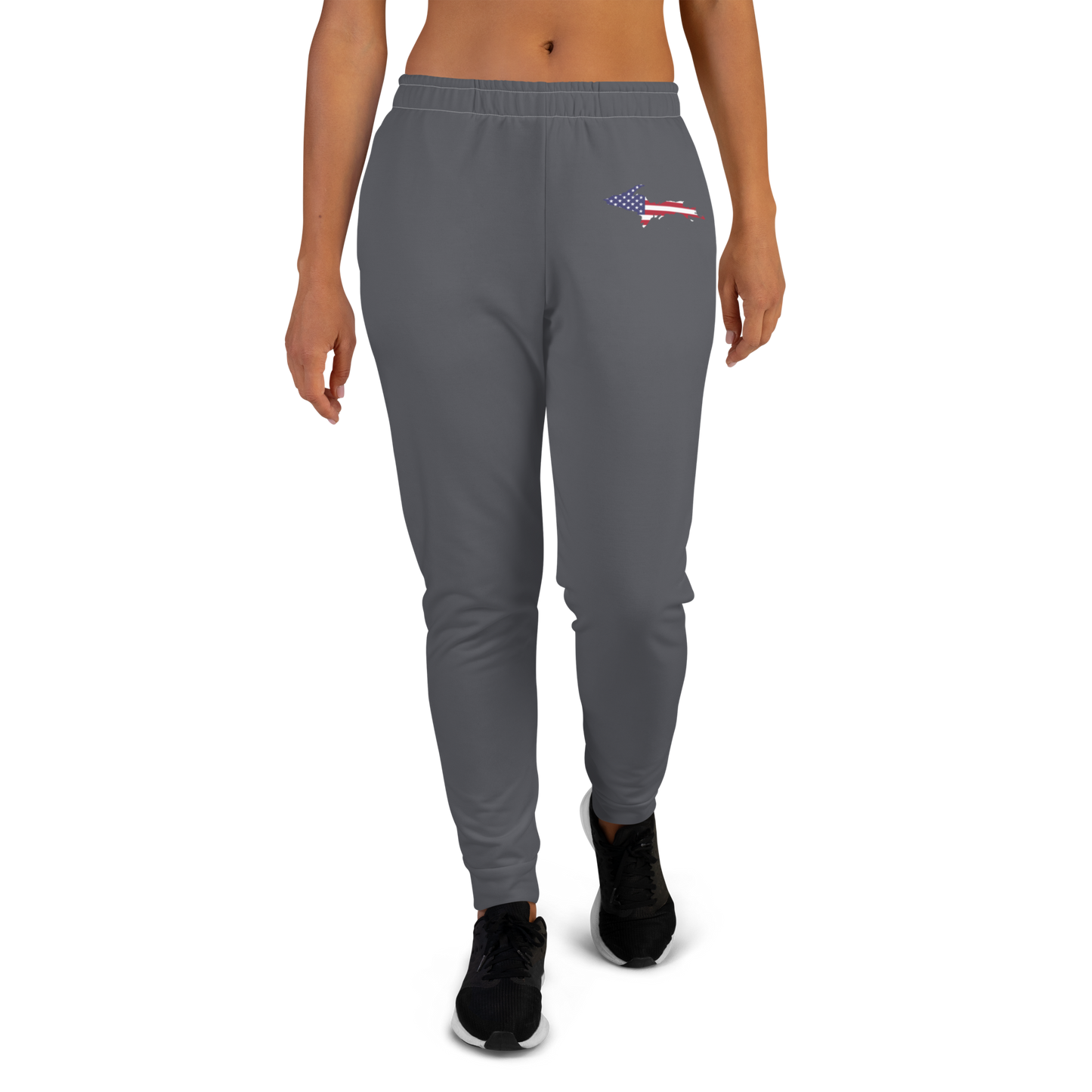 Michigan Upper Peninsula Joggers (w/ UP Outline) | Women's - Iron Ore Grey