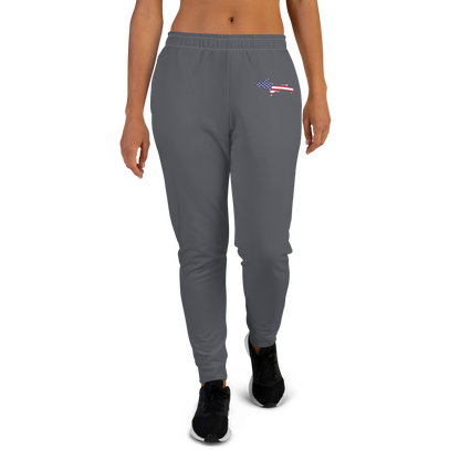 Michigan Upper Peninsula Joggers (w/ UP Outline) | Women's - Iron Ore Grey