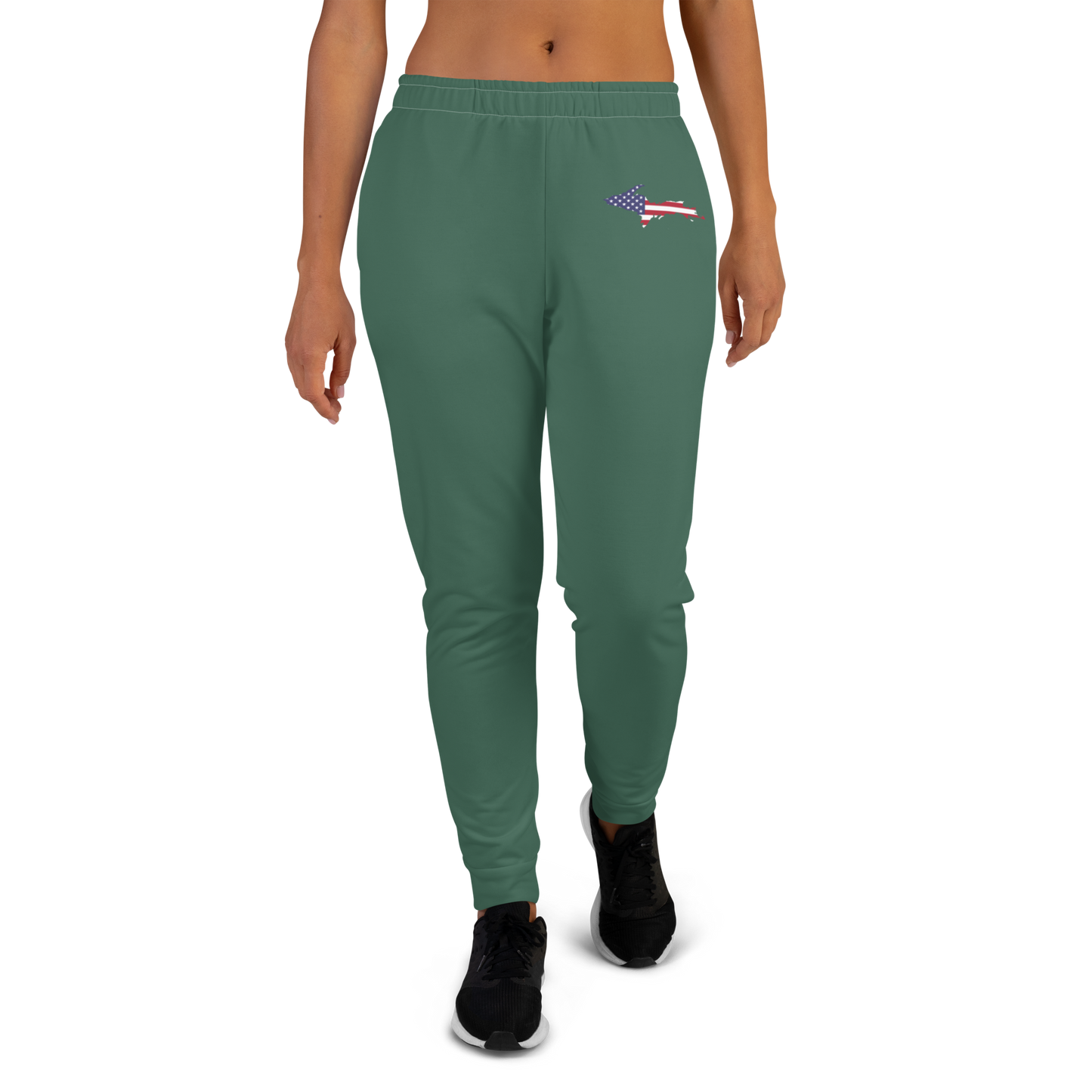 Michigan Upper Peninsula Joggers (w/ UP Outline) | Women's - Ginger Ale Green