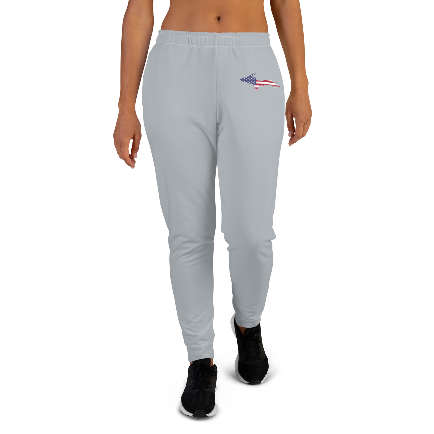 Michigan Upper Peninsula Joggers (w/ UP Outline) | Women's - Silver