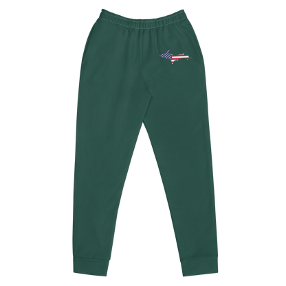 Michigan Upper Peninsula Joggers (w/ UP Outline) | Women's - Laconic Green