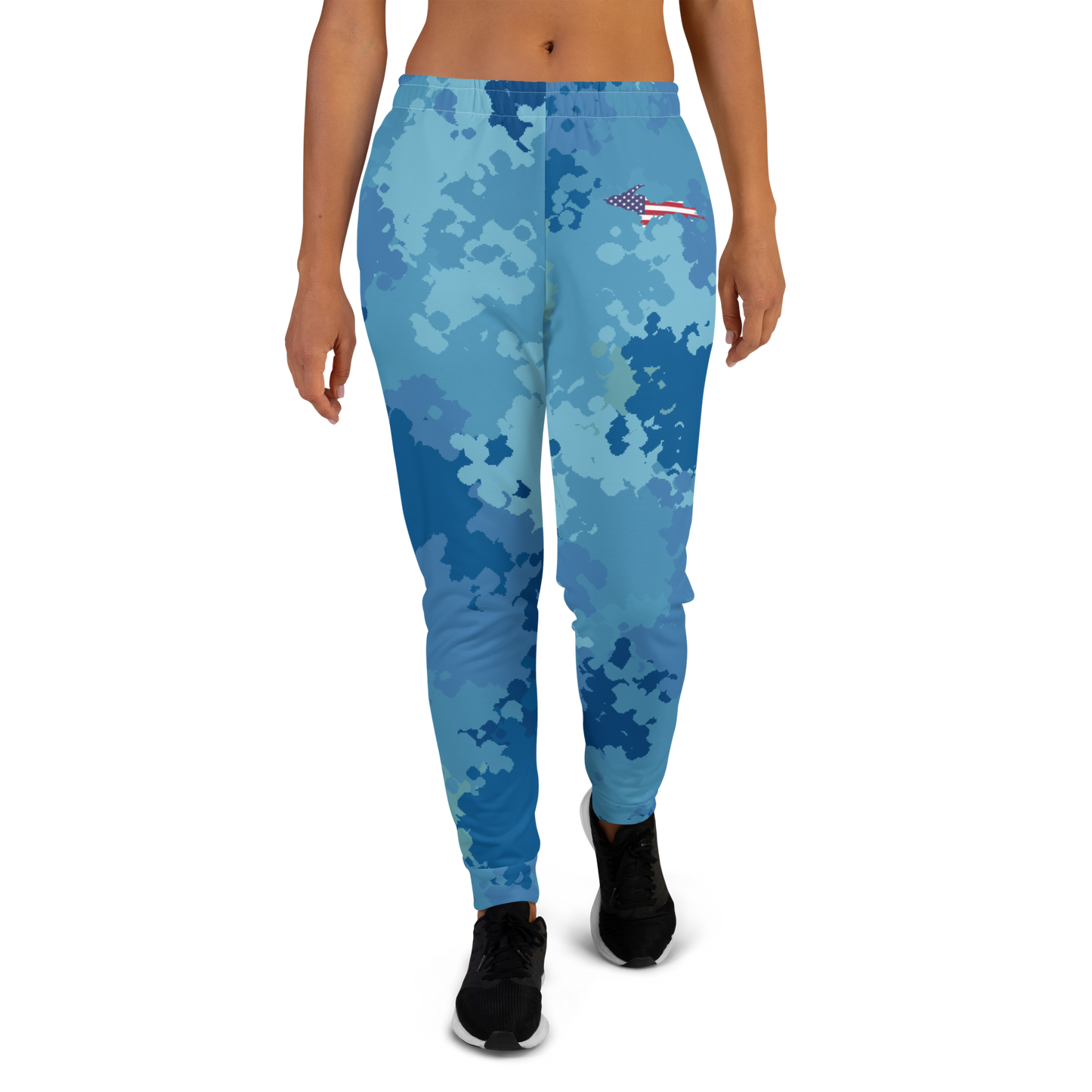Michigan Upper Peninsula Joggers (w/ UP Outline) | Women's - Great Lakes Camo