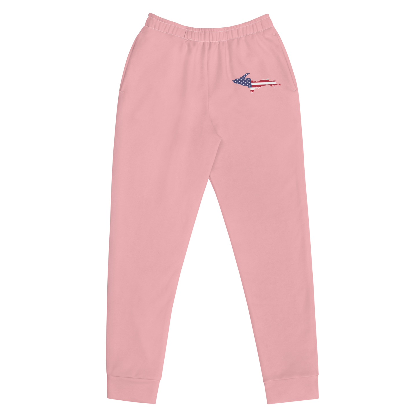 Michigan Upper Peninsula Joggers (w/ UP Outline) | Women's - Strawberry Pink