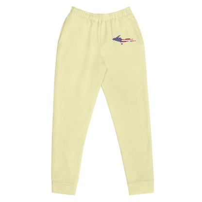 Michigan Upper Peninsula Joggers (w/ UP Outline) | Women's - Canary Yellow