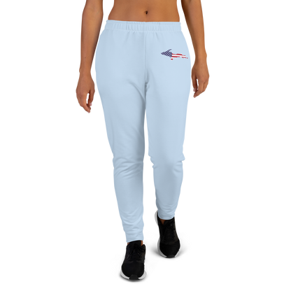 Michigan Upper Peninsula Joggers (w/ UP Outline) | Women's - Light Blue