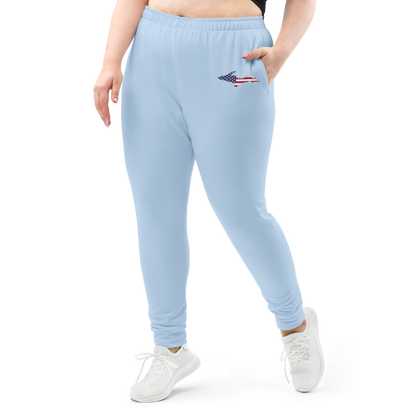 Michigan Upper Peninsula Joggers (w/ UP Outline) | Women's - Light Blue