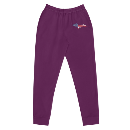 Michigan Upper Peninsula Joggers (w/ UP Outline) | Women's - Tyrian Purple