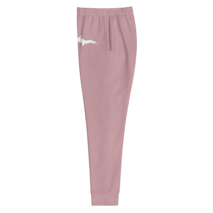 Michigan Upper Peninsula Joggers (w/ UP Outline) | Women's - Cherry Blossom Pink