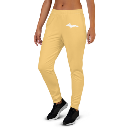 Michigan Upper Peninsula Joggers (w/ UP Outline) | Women's - Citrine