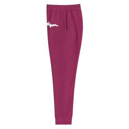 Michigan Upper Peninsula Joggers (w/ UP Outline) | Women's - Ruby Red