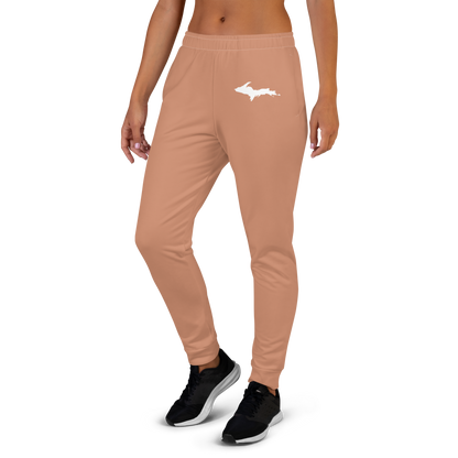 Michigan Upper Peninsula Joggers (w/ UP Outline) | Women's - Copper Color