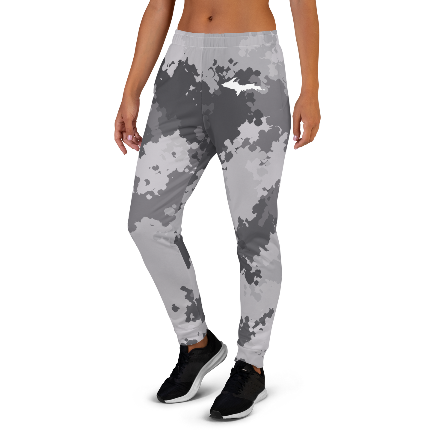 Michigan Upper Peninsula Joggers (w/ UP Outline) | Women's - Iron Ore Camo