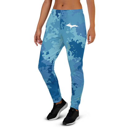 Michigan Upper Peninsula Joggers (w/ UP Outline) | Women's - Great Lakes Camo