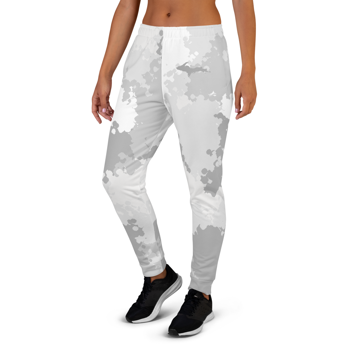 Michigan Upper Peninsula Joggers (w/ UP Outline) | Women's - Snow Camo