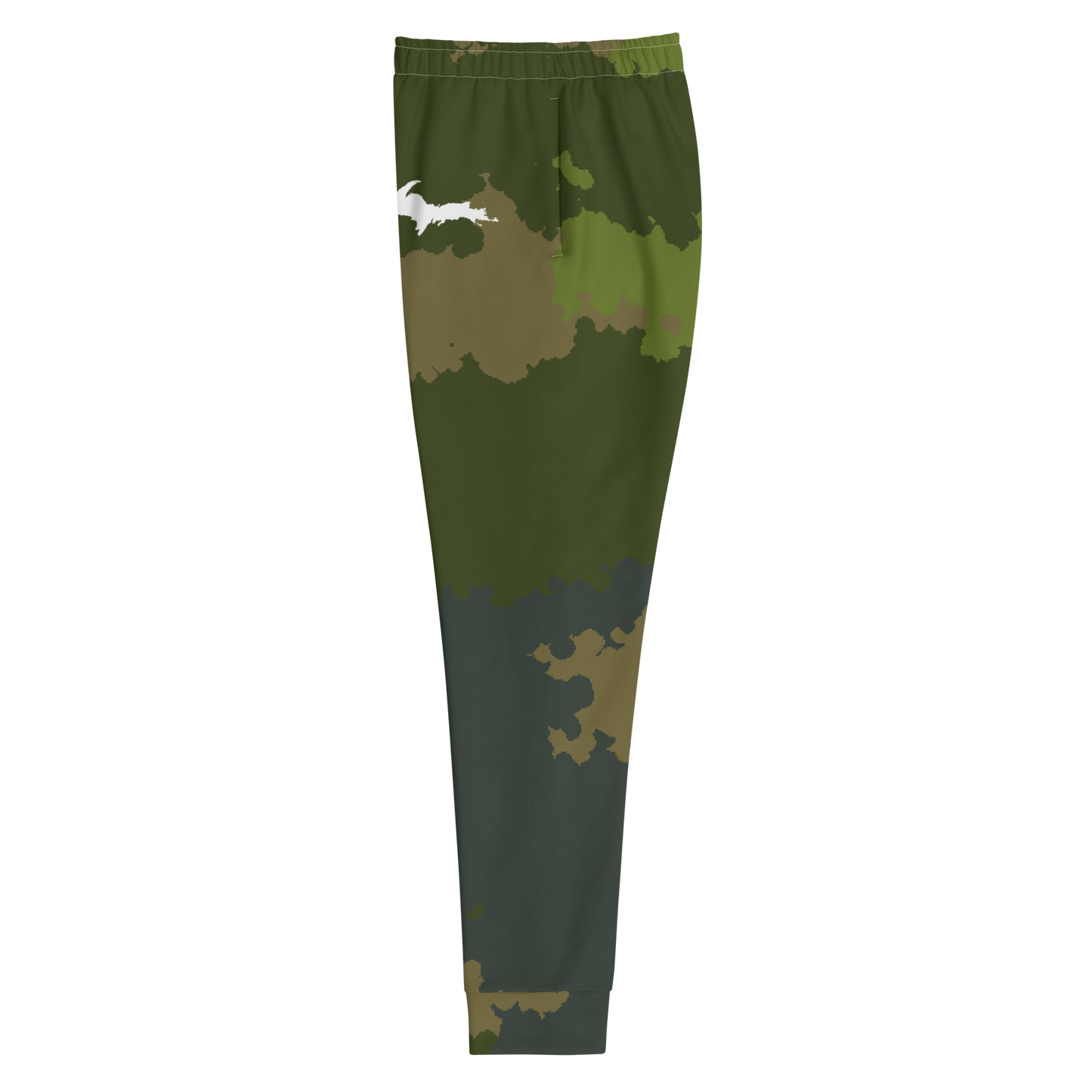 Michigan Upper Peninsula Joggers (w/ UP Outline) | Women's - Woodland Camo