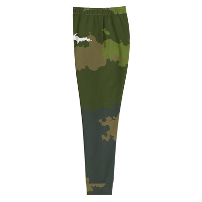 Michigan Upper Peninsula Joggers (w/ UP Outline) | Women's - Woodland Camo