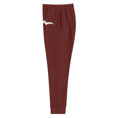 Michigan Upper Peninsula Joggers (w/ UP Outline) | Women's - Cherrywood Color